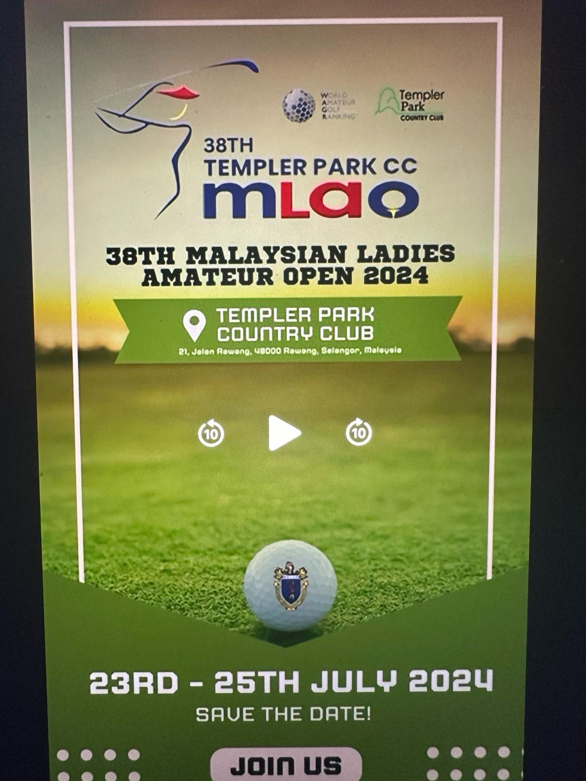 38th Malaysian Ladies Amateur Open 2024